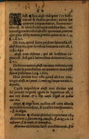 Sententiae Ex Vtroqve Ivre : Denvo Collectae, & in ordinem Alphabeti adfabre dispositae