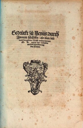 Gerichts ordenung der Graueschafft Nassaw