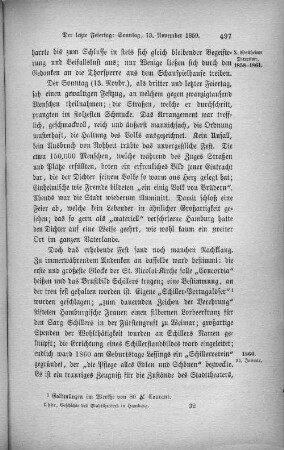 Der letzte Feiertag: Sonntag, 13. November 1859.