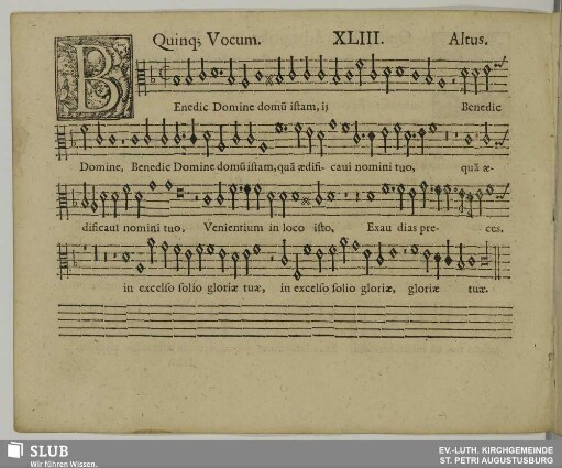 XLIII. Benedic Domine domum istam