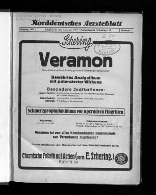 Jahrgang 1926, Hamburg, den 3. Januar 1926, Nummer 1
