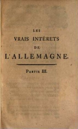 Les vrais intérêts de l'Allemagne, 3
