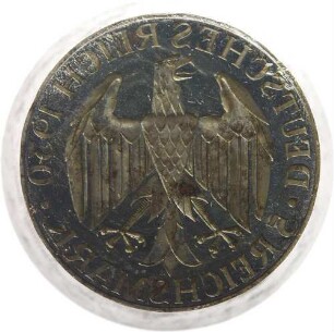Prägestempel für 5 Mark - Graf Zeppelin Weltflug 1929 (Rückseite)
