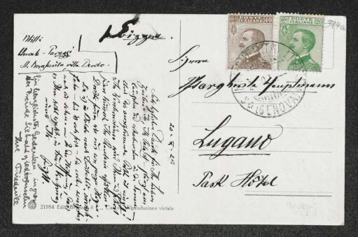 Brief von Fritz von Unruh und Friederike von Unruh an Margarete Hauptmann