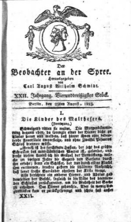 34. Stueck, 25. August 1823