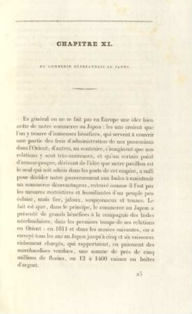 Chapitre XI. Du commerce Néerlandais au Japon
