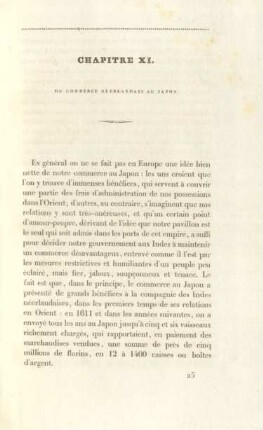 Chapitre XI. Du commerce Néerlandais au Japon