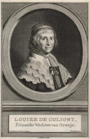Louise de Coligny (1555 - 1620), durch Vermählung mit Wilhelm I. "der Schweiger" Prinz von Oranien und Graf zu Nassau-Breda (1533 - 1584) am 21. April 1583 in Antwerpen Fürstin zu Oranien-Nassau