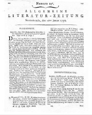 Gleim, Johann Bernhard: Reisen durch Ober- und Niedersachsen. - Halle : Hendel, 1787