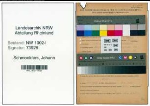 Entnazifizierung Johann Schmoelders , geb. 03.04.1909 (Werkmeister)