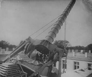 Beobachtung am Fernrohr, Treptow : Technikgeschichte | Astronomie | Astronomische Instrumente | Grosse Fernrohre