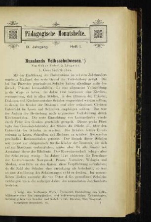 Russlands Volksschulwesen