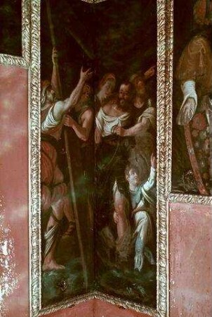 Christus nimmt das Kreuz auf sich
