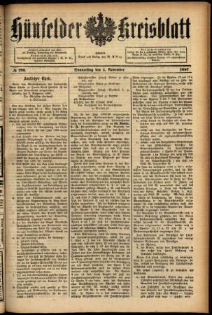 Ausgabe vom Donnerstag, den 04. November 1897.