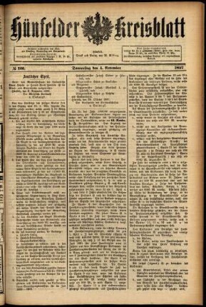 Ausgabe vom Donnerstag, den 04. November 1897.