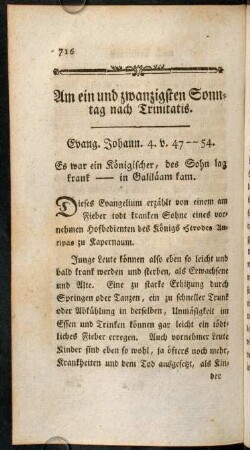 716-725, Am ein und zwanzigsten Sonntag nach Trinitatis.