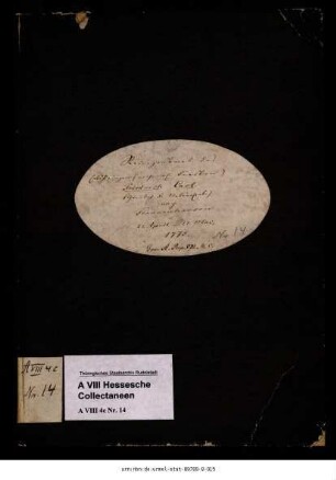 Reisejournal des Friedrich Karl, Erbprinz von Schwarzburg-Rudolstadt