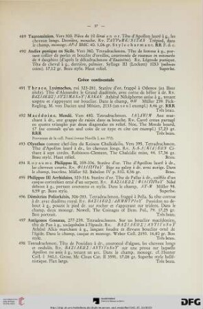 Grèce continentale (Nr. 491-506)