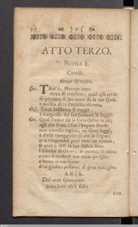 Atto Terzo. / Dritte Abhandlung: Scena I.