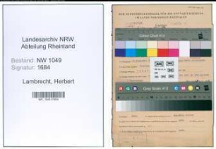 Entnazifizierung Herbert Lambrecht , geb. 19.09.1896 (Gerichtsvollzieher)