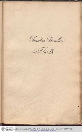 Parzellen-Brouillon Heusenstamm Flur IX