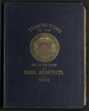 Transactions of The Institution of Naval Architects - Vol. XXXIV; Jg. 34