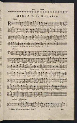 5-7, Missa III. de Requiem