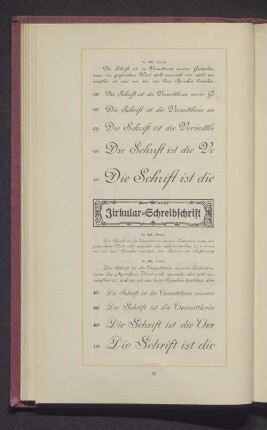 Zirkular-Schreibschrift