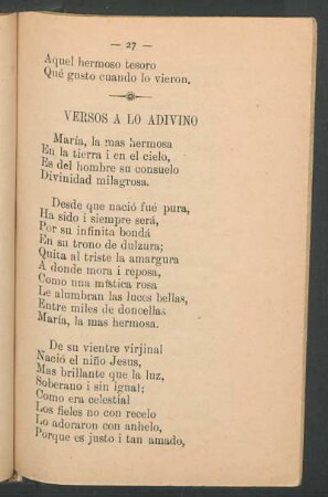 Versos a lo adivino