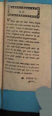 Copie d'Une Lettre aux neuf Nations de cette Ville de Bruxelles