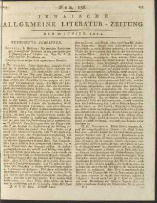 Num. 156. Den 30. Junius 1804