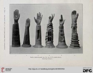 Sechs Armreliquiare des XI. bis XVI. Jahrhunderts