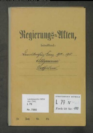Verschiedenes zur Demobilmachung