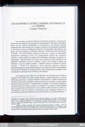 L'aspect financier