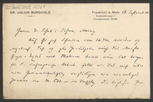 Brief an B. Schott's Söhne : 21.12.1907