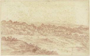Waldpartie aus dem Taunus mit dem Försterhaus bei Oberursel