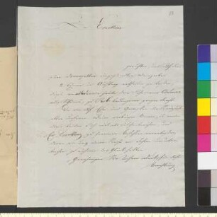 Brief von Will, Gebrüder an Goethe, Johann Wolfgang von