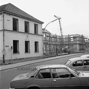 Gebäude der alten Stadtschule: Königstraße: Umbaumaßnahmen: Außenansicht der Nordfassade