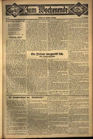 Zweite Ausgabe vom Sonntag, den 17. Januar 1932.