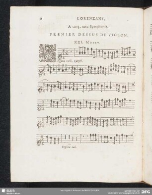 XXI. Regina caeli laetare