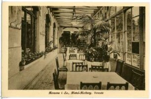 Kamenz. Hutberg - Hotel, Veranda