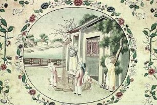 Tapetenbild mit chinesischer Alltagsszene
