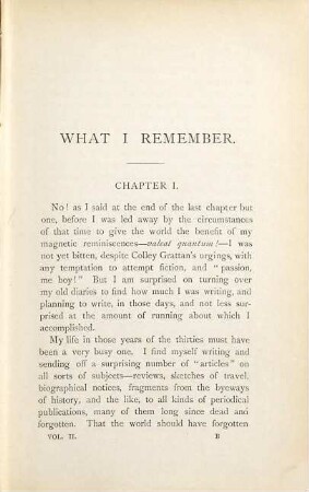 What I remember : in three volumes, 2