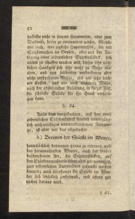 52-65, h) Bereiten der Stärke im Winter