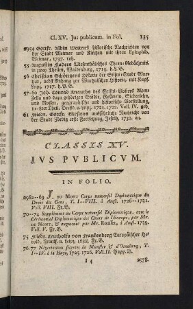 135-164, Classis XV: Jus publicum - Classis XVII: Historia Belgica