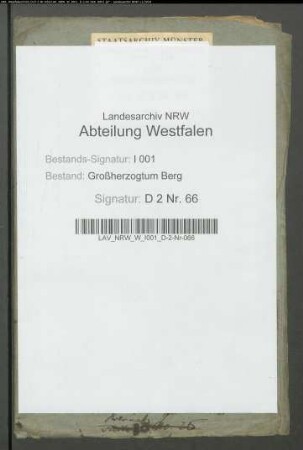 Eigentumsansprüche des Kolonen Hoselmann auf das Hoselmannsgut zu Walstedde, Rentei Beckum
