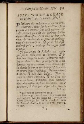 Suite Sur La Morale en général, sur l´Homme, etc.