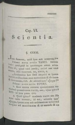 Cap. VI. Scientia