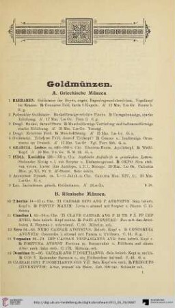 Goldmünzen (Nr. 1-55)