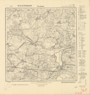 1625 (alte Nr.: 360) Flemhude, Meßtischblatt (4cm - Karte)